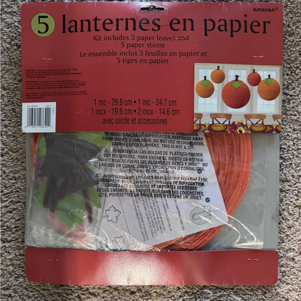 5 Pumpkin Lanterns